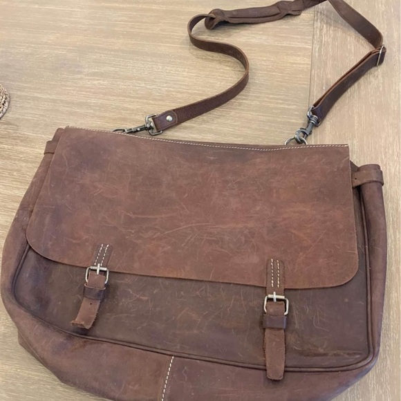 J. Crew Bags J Crew Leather Messenger Bag Poshmark